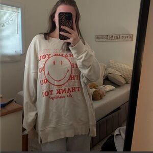 Aerie oversized graphic crewneck